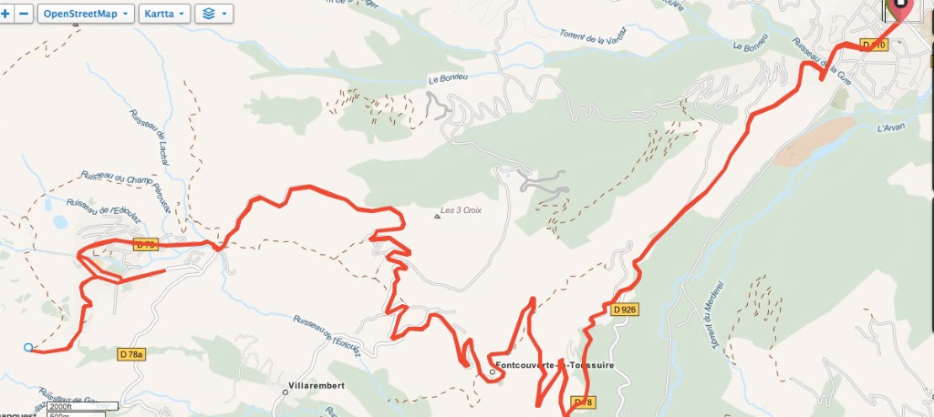 toussuire-kartta